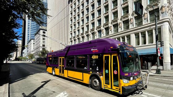 Seattle´s electric trolley buses @Klaus Peter Canavan