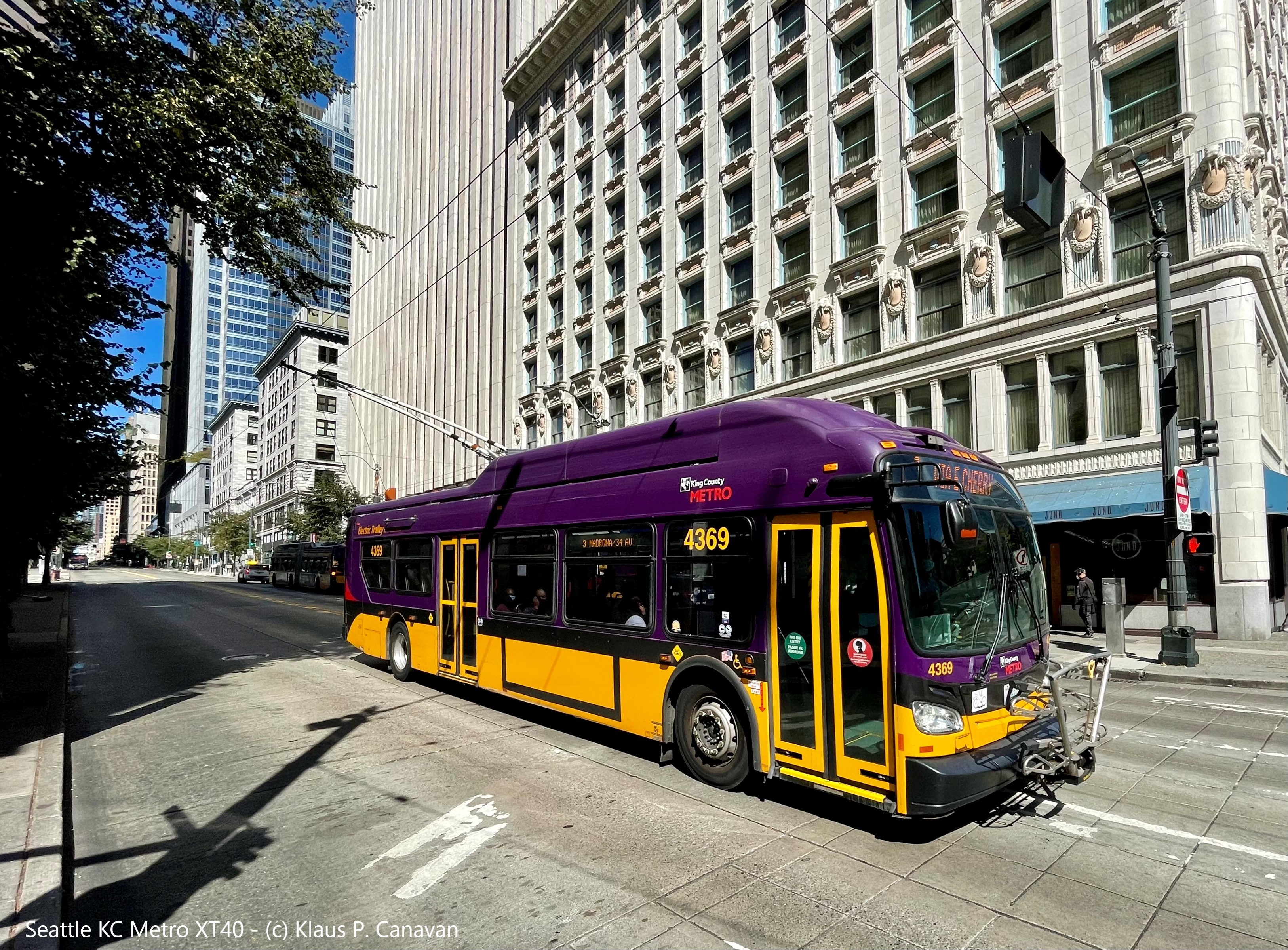 Seattle´s electric trolley buses @Klaus Peter Canavan